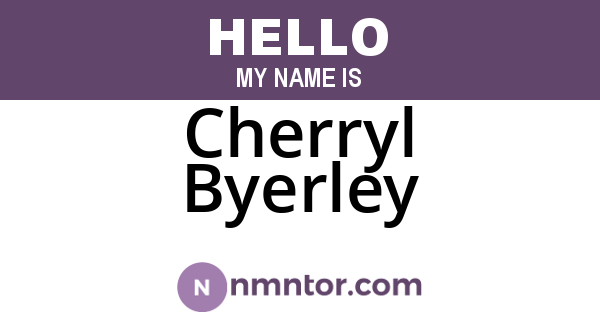 Cherryl Byerley