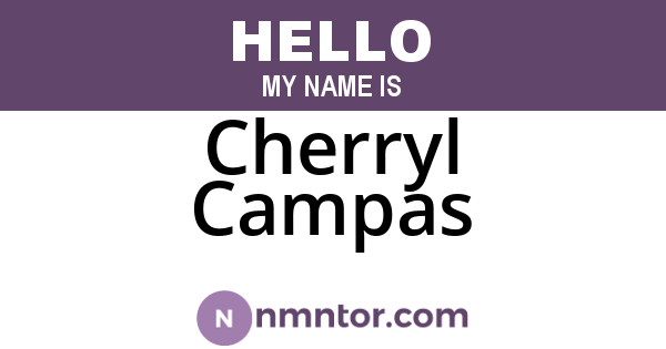 Cherryl Campas