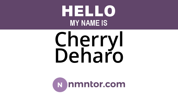 Cherryl Deharo