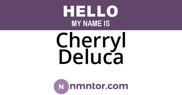 Cherryl Deluca