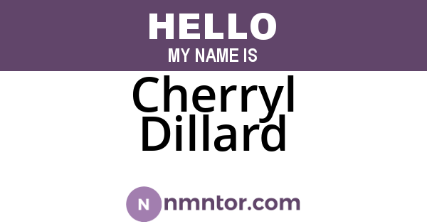 Cherryl Dillard