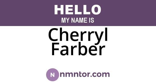 Cherryl Farber