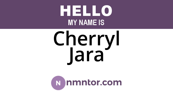 Cherryl Jara