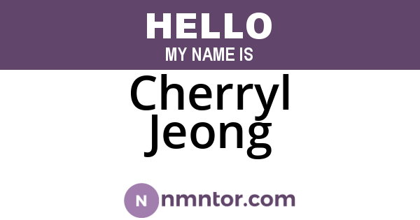 Cherryl Jeong