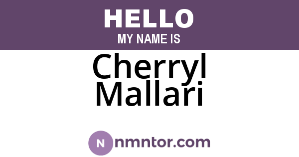 Cherryl Mallari