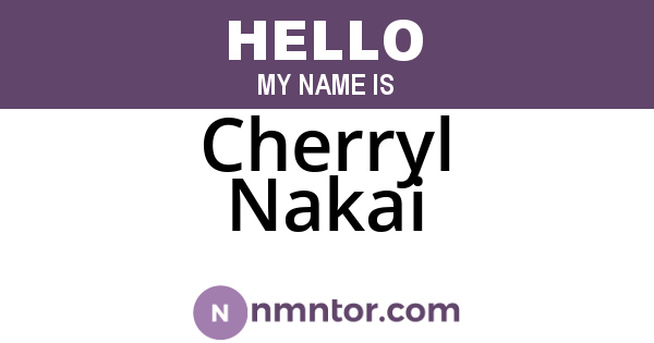 Cherryl Nakai