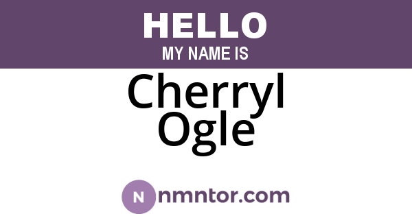 Cherryl Ogle