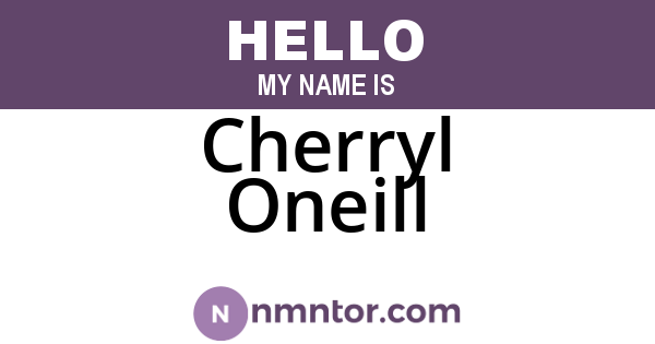 Cherryl Oneill