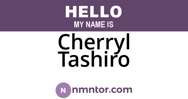Cherryl Tashiro