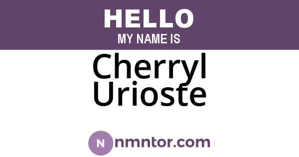 Cherryl Urioste