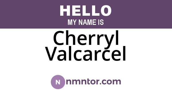 Cherryl Valcarcel