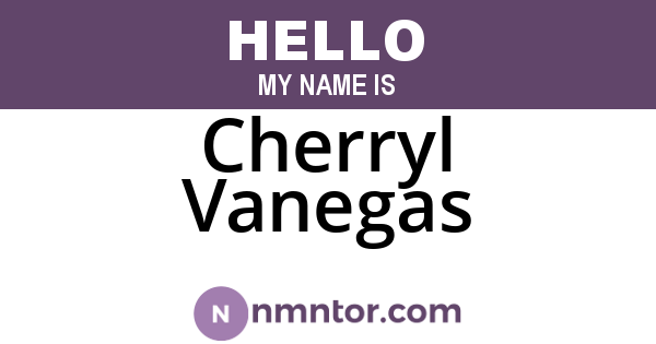 Cherryl Vanegas