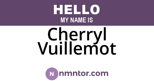 Cherryl Vuillemot