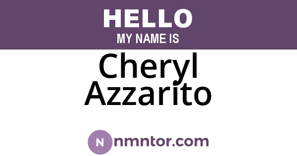 Cheryl Azzarito