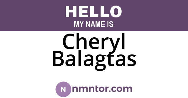Cheryl Balagtas