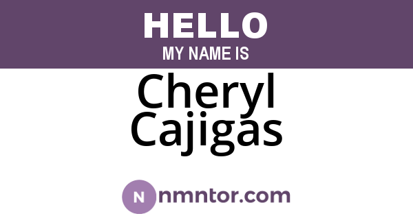 Cheryl Cajigas