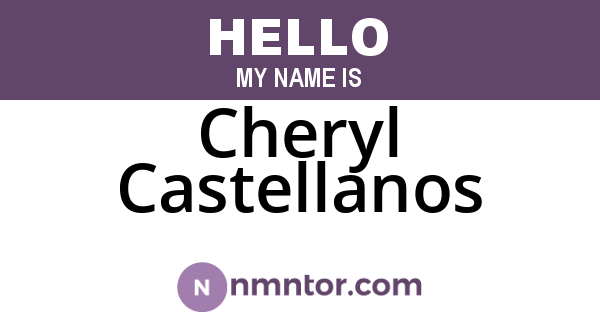 Cheryl Castellanos