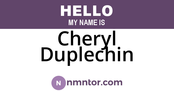 Cheryl Duplechin