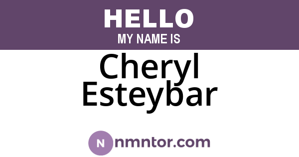 Cheryl Esteybar