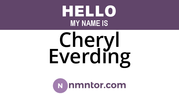 Cheryl Everding