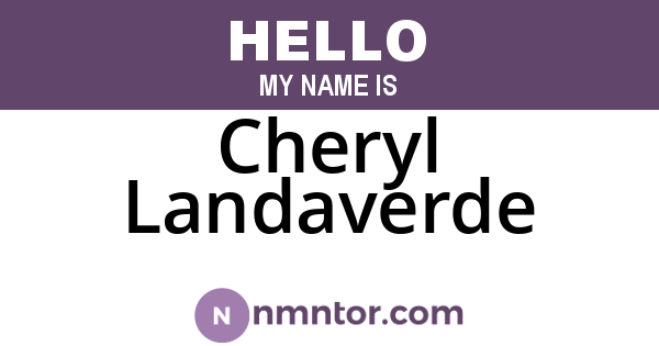 Cheryl Landaverde