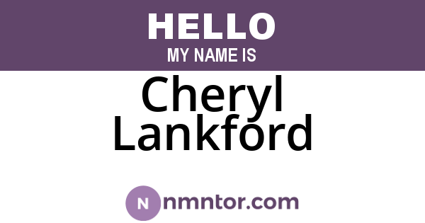 Cheryl Lankford