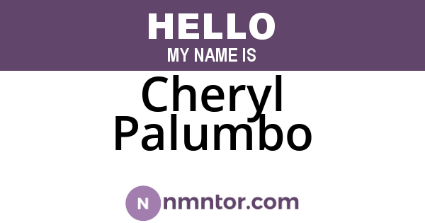 Cheryl Palumbo