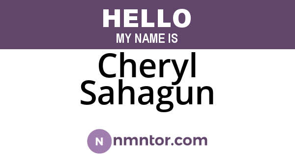 Cheryl Sahagun