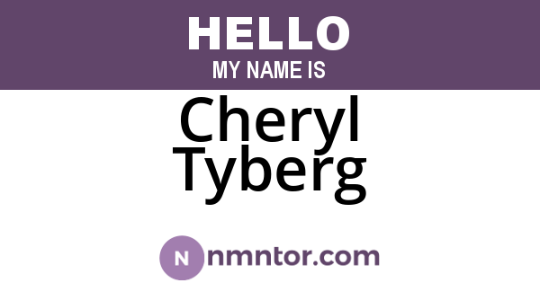 Cheryl Tyberg