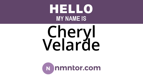 Cheryl Velarde