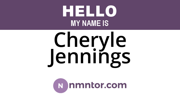 Cheryle Jennings