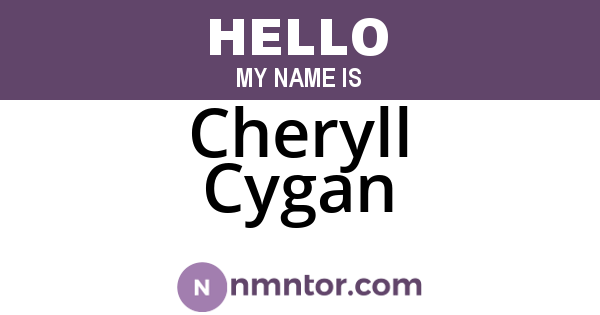 Cheryll Cygan