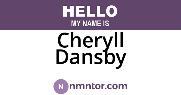 Cheryll Dansby