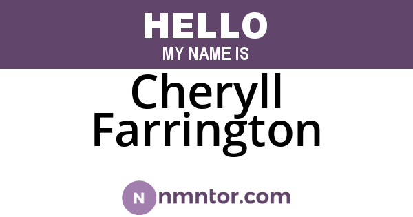 Cheryll Farrington