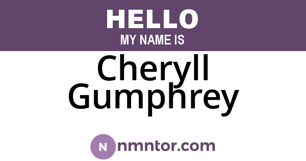 Cheryll Gumphrey
