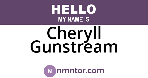 Cheryll Gunstream