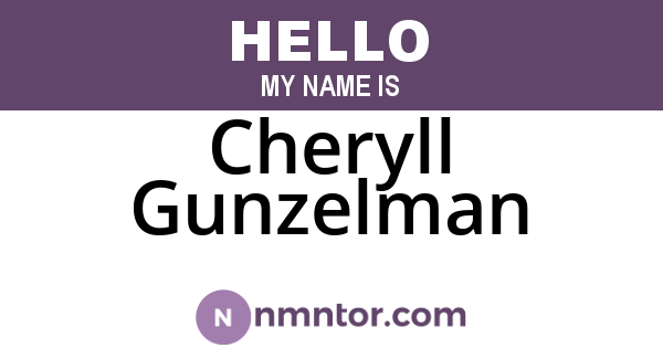 Cheryll Gunzelman