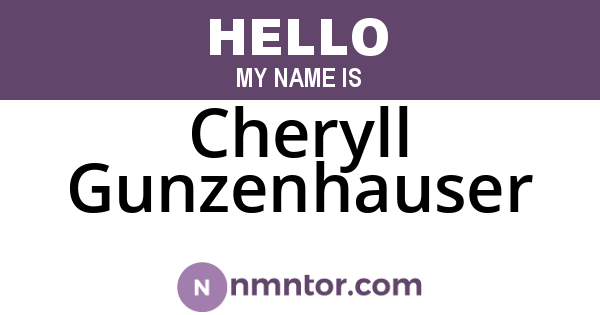 Cheryll Gunzenhauser