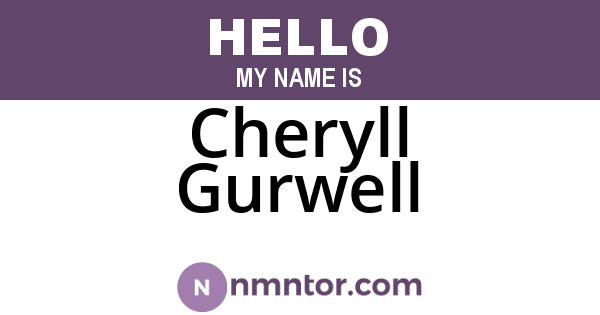 Cheryll Gurwell