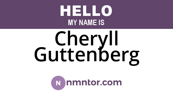 Cheryll Guttenberg