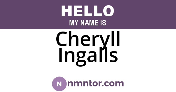 Cheryll Ingalls