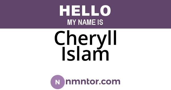 Cheryll Islam
