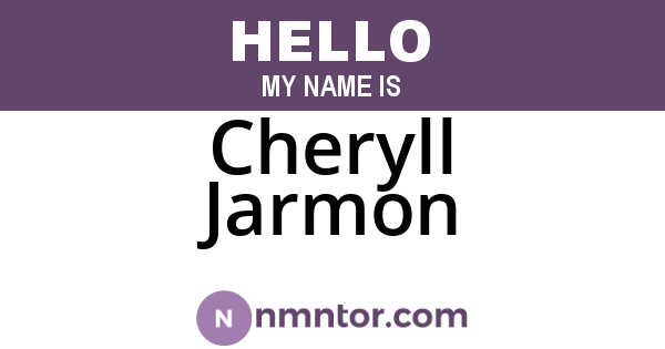 Cheryll Jarmon