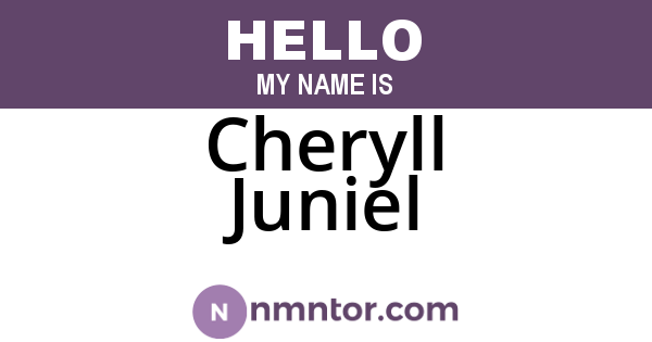 Cheryll Juniel