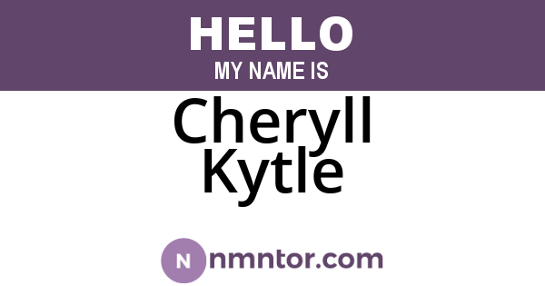 Cheryll Kytle