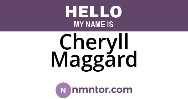 Cheryll Maggard