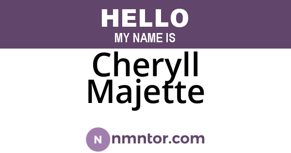 Cheryll Majette