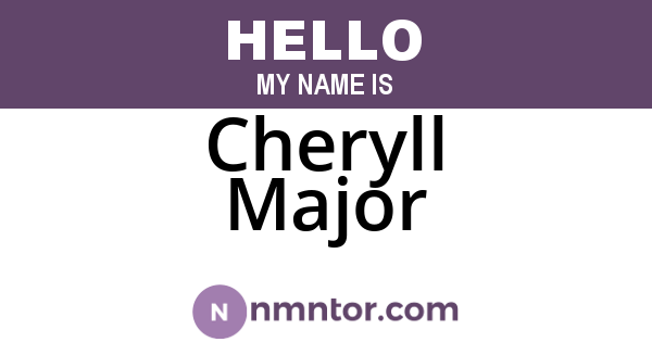 Cheryll Major