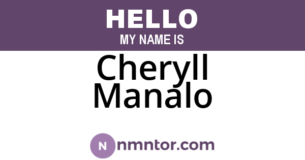 Cheryll Manalo