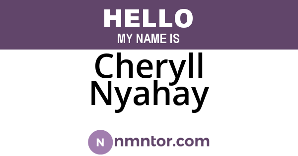 Cheryll Nyahay